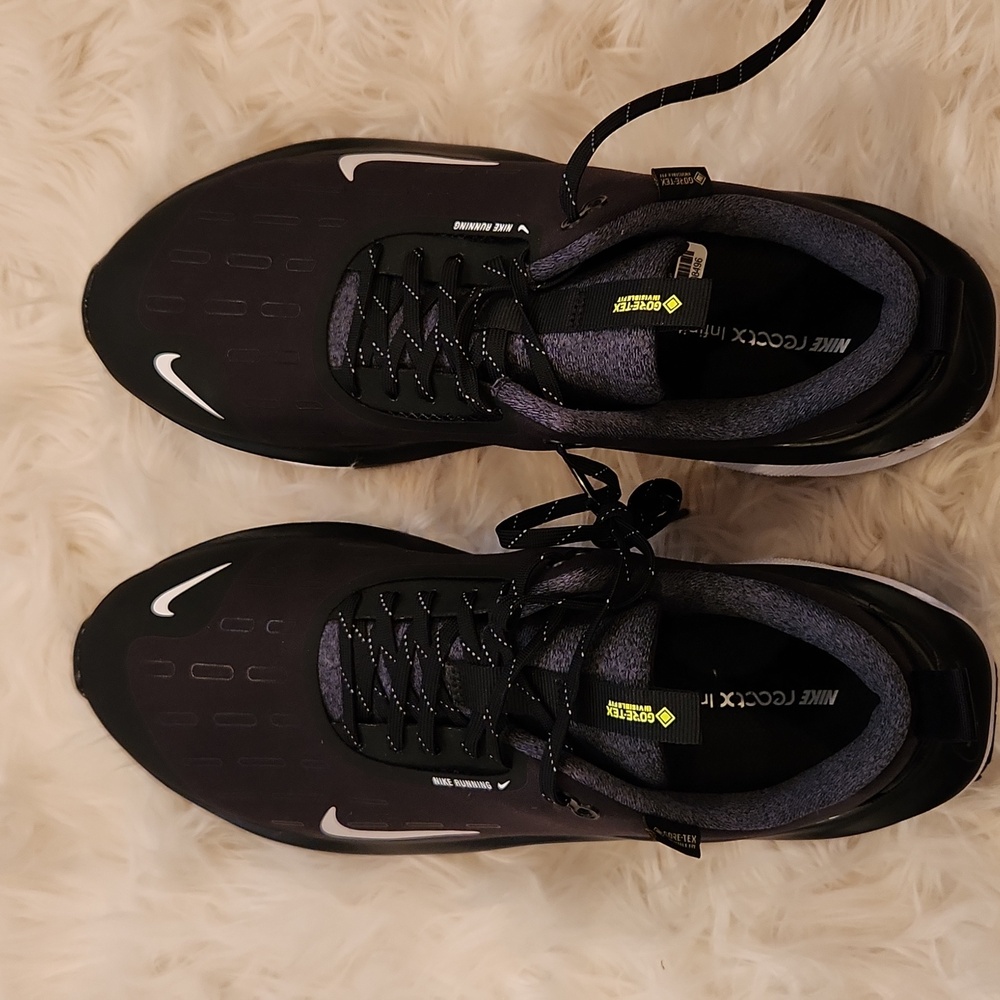 Nike ReactX Infinity Run 4 GORE-TEX Black-White-Anthracite-Volt US Size 11 - Picture 10 of 17